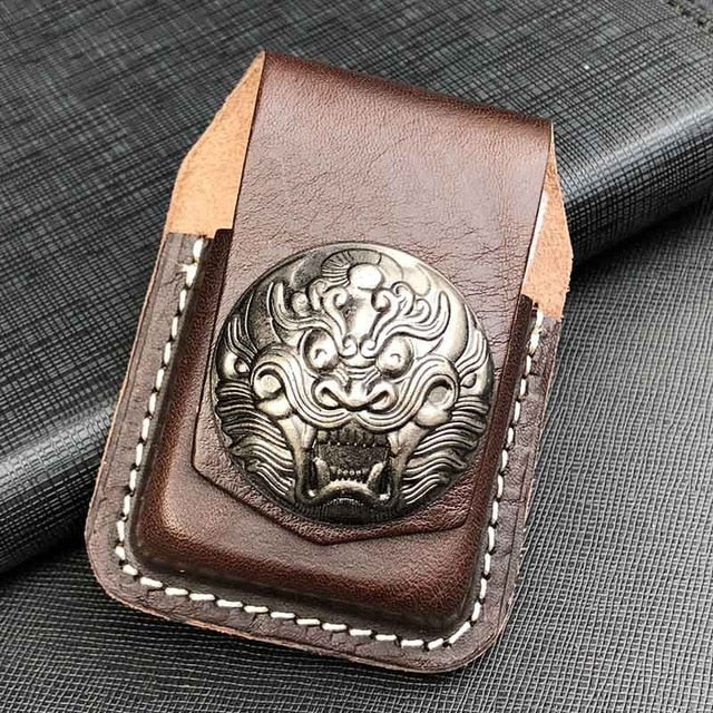 Leather Handmade Cigarette Lighter