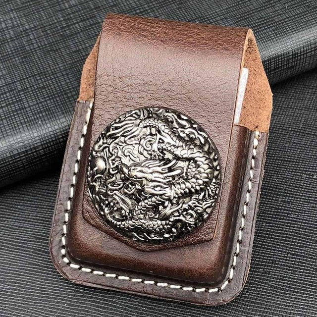 Leather Handmade Cigarette Lighter