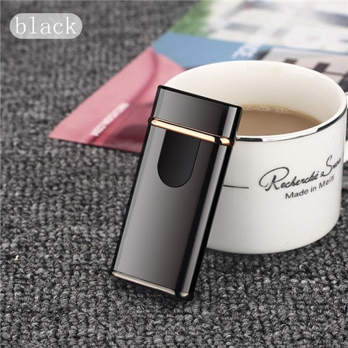 New Double Arc Lighter Windproof Electronic USB Recharge Lighter