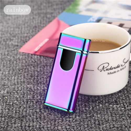 New Double Arc Lighter Windproof Electronic USB Recharge Lighter