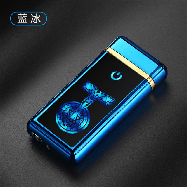 New Double Arc Lighter Windproof Electronic USB Recharge Lighter